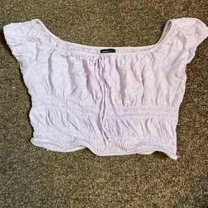 Kendall and Kylie Lavender Off the Shoulder Top